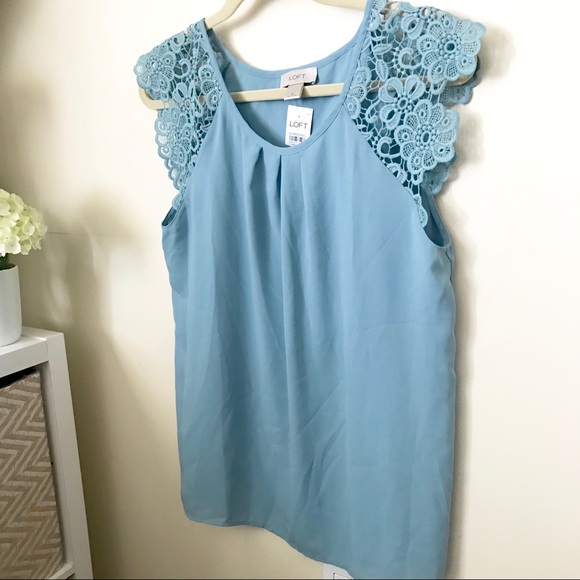 LOFT Tops - Crochet Floral Sleeved Blouses (T33)